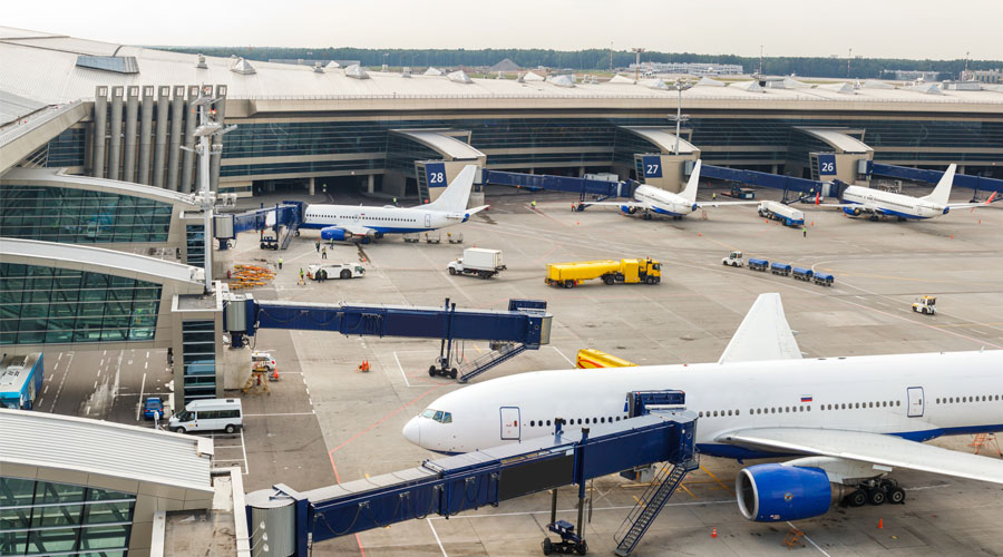 aircraft at the airport