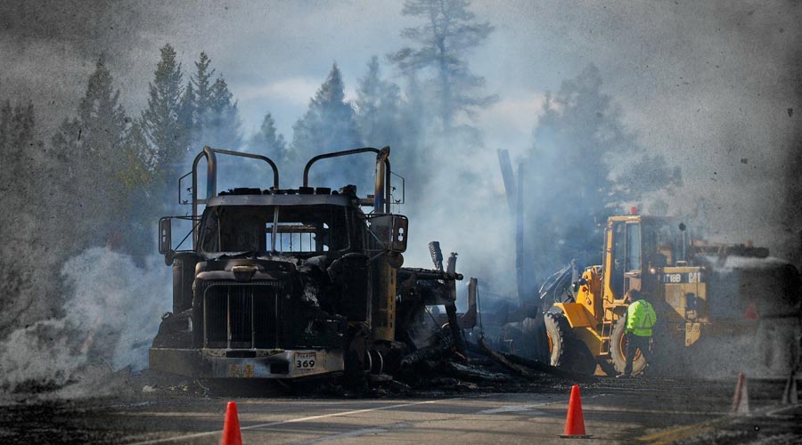 Incendie de Poids Lourds