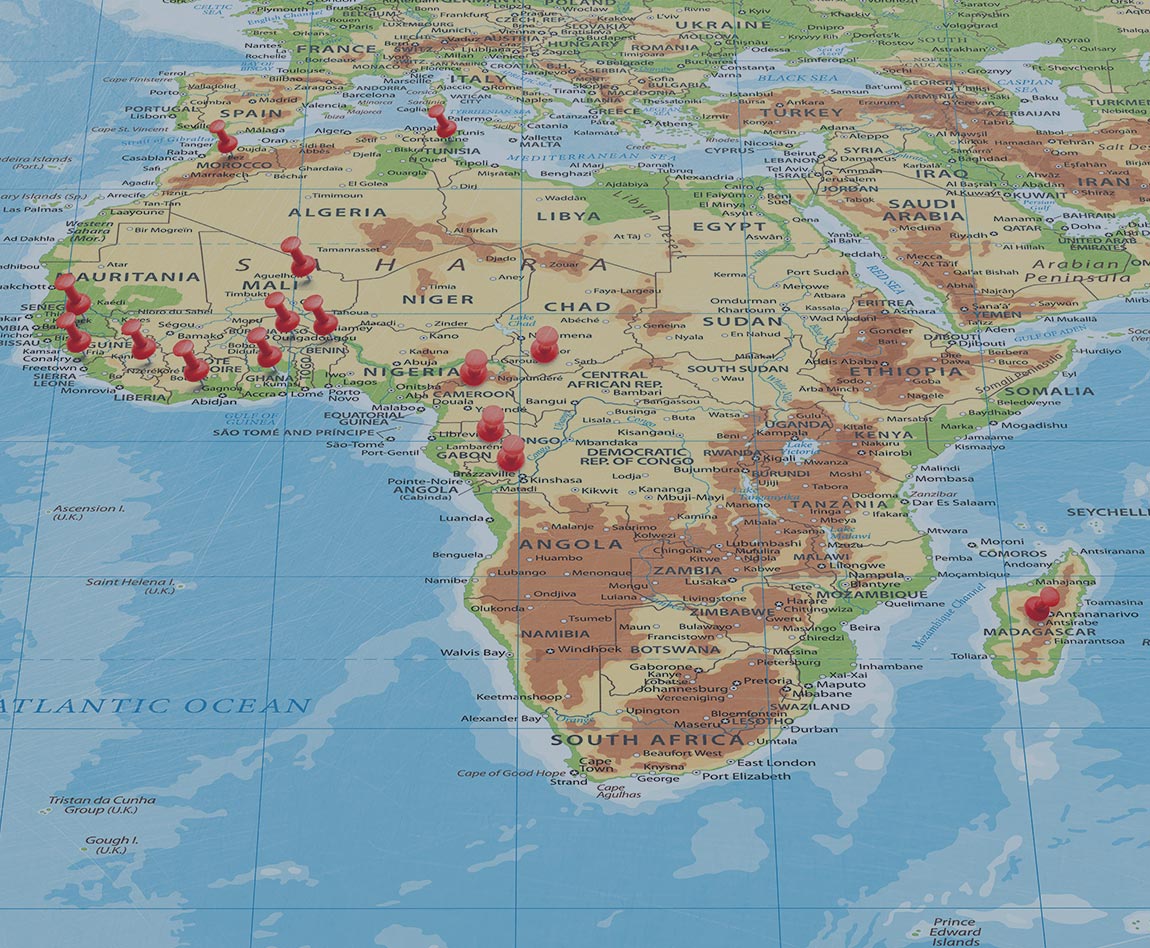 map of Africa
