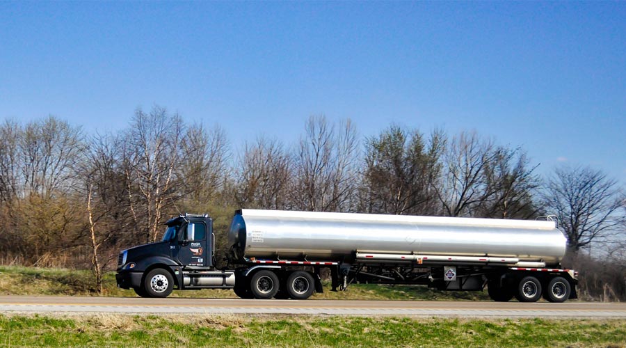 tanker on the road
