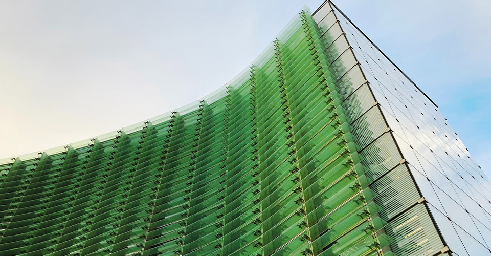Visuel d'un bâtiment vert