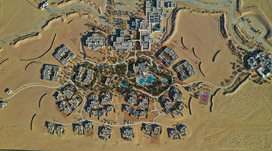 tourist complex in the desert