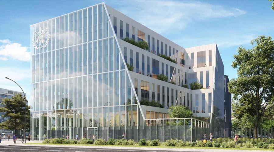 Vue du futur bâtiment de formation de l'OMS