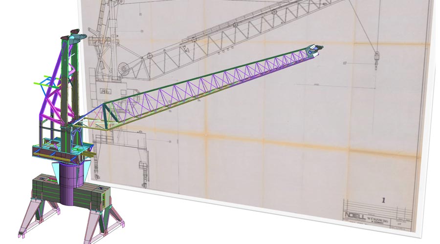 Modélisation grue portuaire