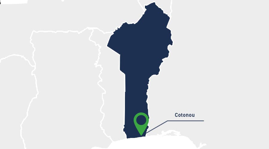 Map of Apave in Benin