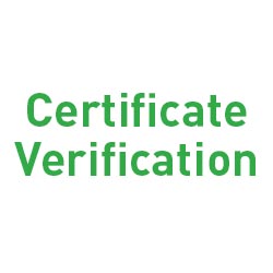 Certificate Verification